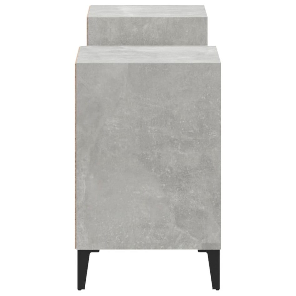 Mueble para TV madera contrachapada gris hormigón 160x35x55