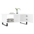 Mesa de centro madera contrachapada blanco 90x50x40