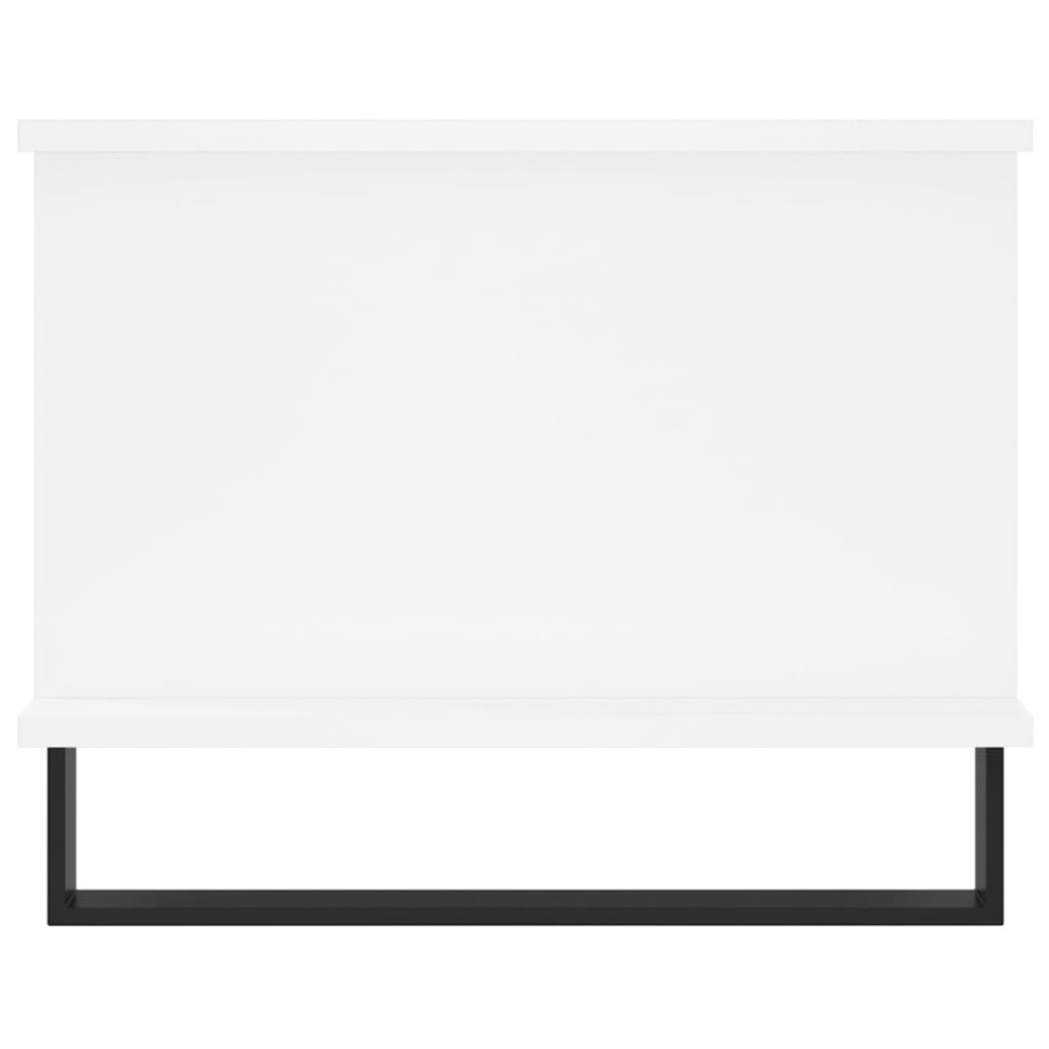 Mesa de centro madera contrachapada blanco 90x50x40