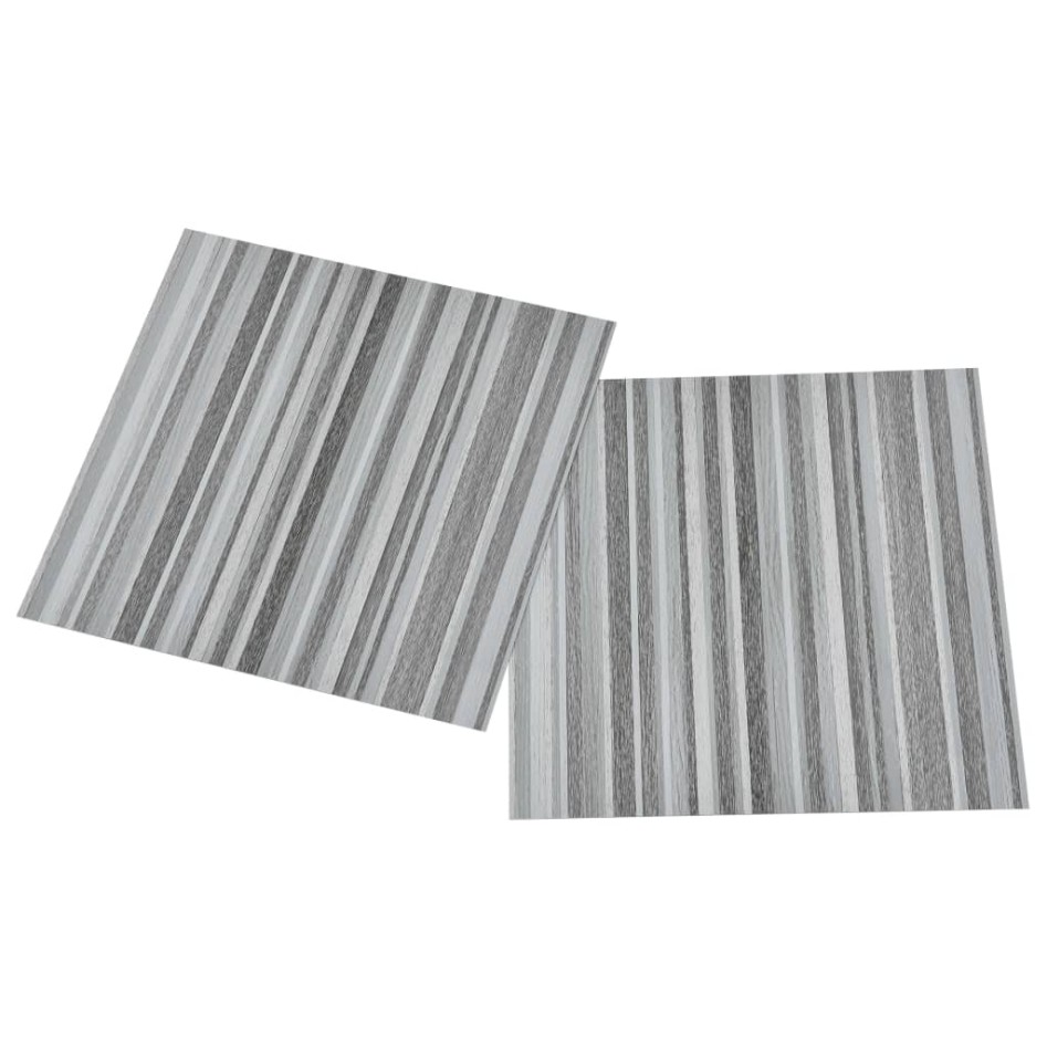 Lamas para suelo autoadhesivas 55 uds PVC gris claro 5,11