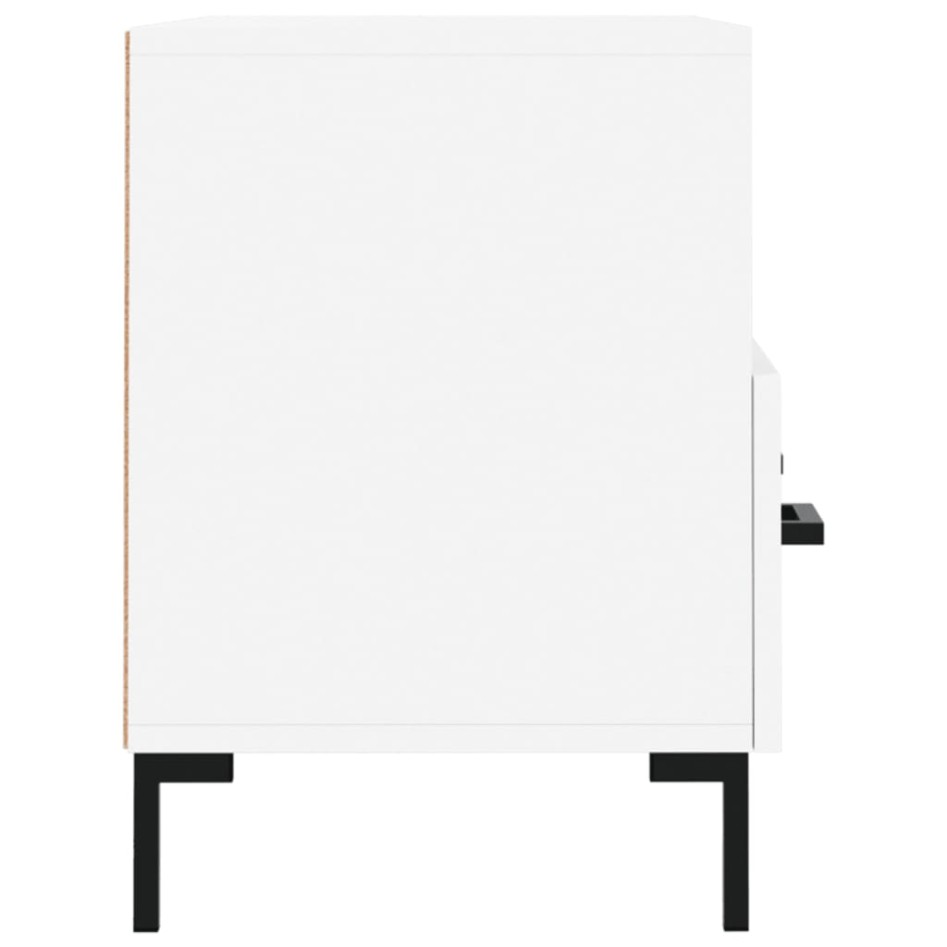Mueble para TV madera contrachapada blanco 80x36x50