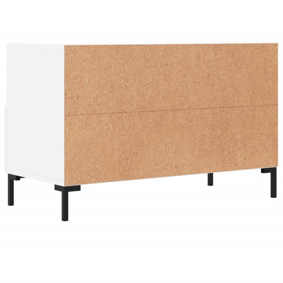 Mueble para TV madera contrachapada blanco 80x36x50