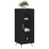 Aparador de madera contrachapada negro 34,5x34x90