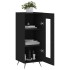 Aparador de madera contrachapada negro 34,5x34x90