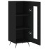 Aparador de madera contrachapada negro 34,5x34x90