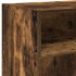 Mueble de TV con luces LED roble ahumado 120x30x50