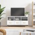 Mueble de TV madera de ingeniería blanco 102x36x50