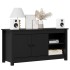Mueble de TV de madera maciza de pino negro 103x36,5x52
