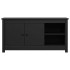 Mueble de TV de madera maciza de pino negro 103x36,5x52