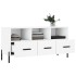 Mueble de TV madera de ingeniería blanco 102x36x50