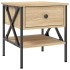 Mesita de noche madera de ingeniería roble Sonoma 40x42x45