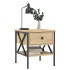 Mesita de noche madera de ingeniería roble Sonoma 40x42x45