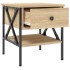 Mesita de noche madera de ingeniería roble Sonoma 40x42x45