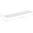 Estante flotante pared 2 uds MDF blanco brillo 120x23,5x3,8