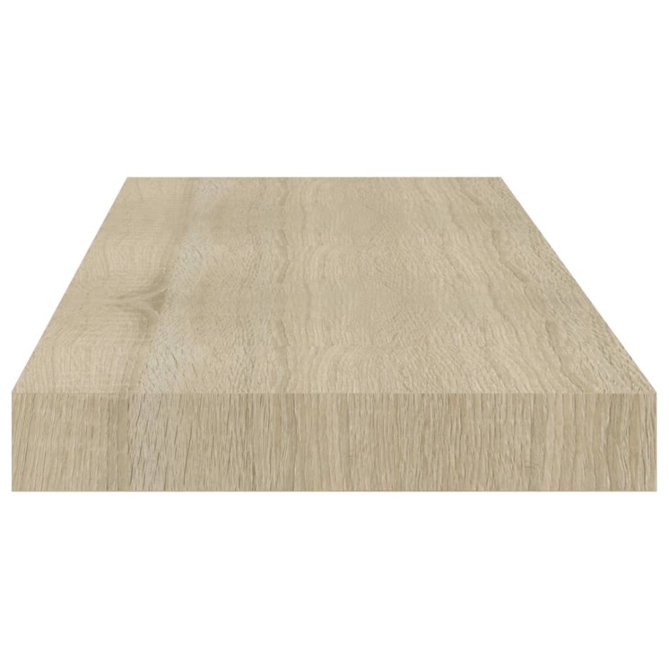 Estante flotante de pared 4 uds MDF roble 60x23,5x3,8
