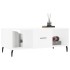 Mesa de centro madera contrachapada blanco 102x50x40