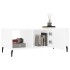 Mesa de centro madera contrachapada blanco 102x50x40