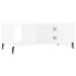 Mesa de centro madera contrachapada blanco 102x50x40
