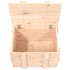 Caja de almacenaje madera maciza de pino 58x40,5x42