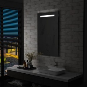 Espejo de pared de baño con LED 60x100