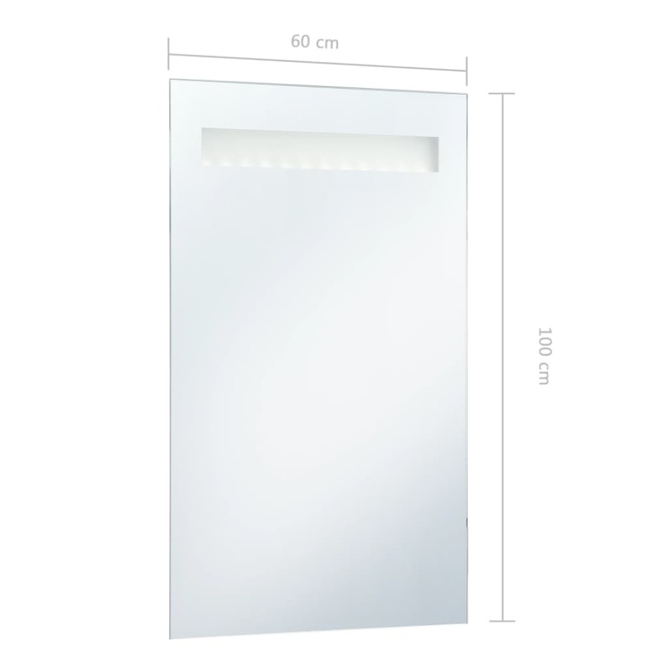Espejo de pared de baño con LED 60x100