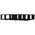Estante cubo de pared 6 uds contrachapado negro 60x15x23