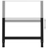 Estructura de banco de trabajo 2 uds metal 85x(69-95,5)cm