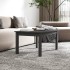 Mesa de centro madera maciza de pino gris 80x50x40