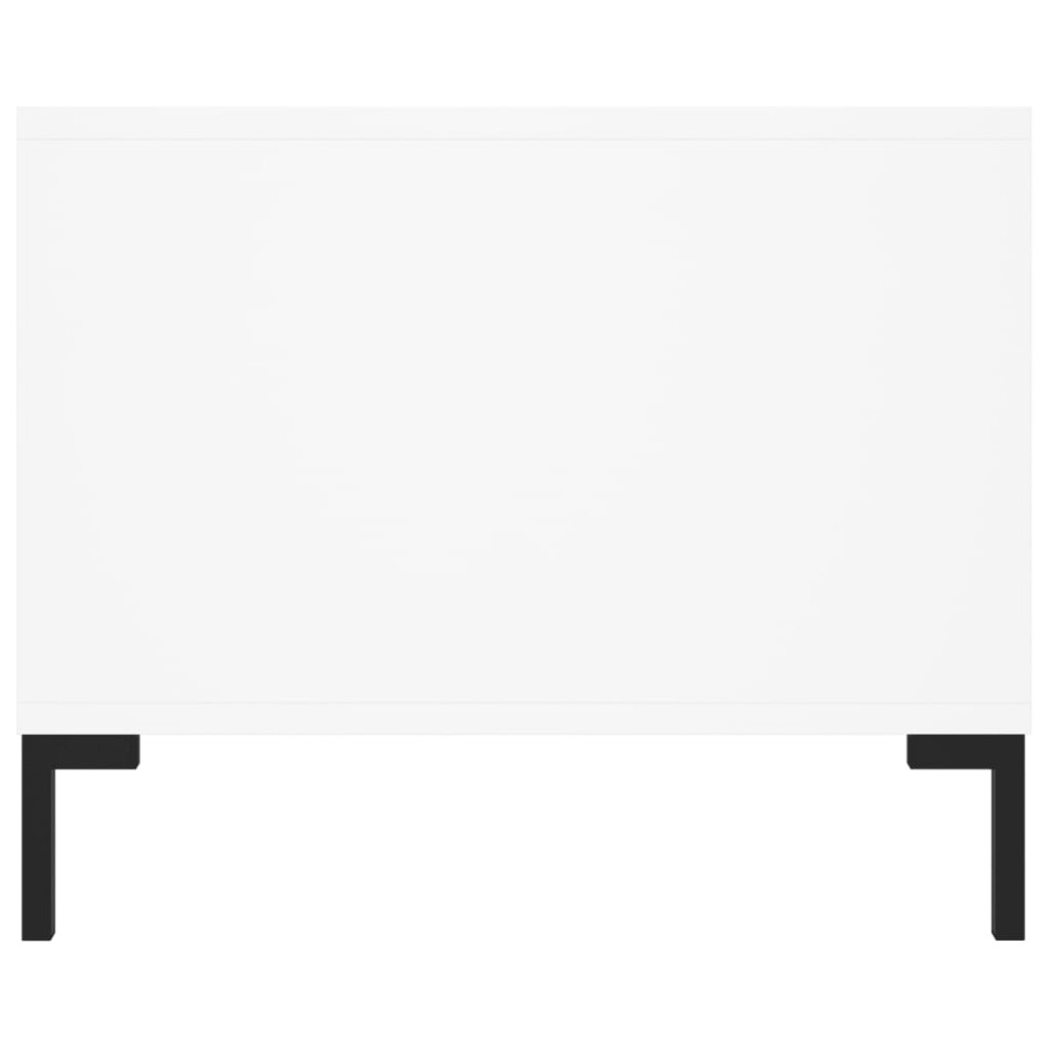 Mesa de centro madera contrachapada blanco 102x50x40