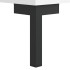 Mesa de centro madera contrachapada blanco 102x50x40