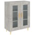 Aparador de madera de ingeniería gris hormigón 69,5x34x90