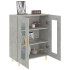 Aparador de madera de ingeniería gris hormigón 69,5x34x90