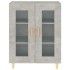 Aparador de madera de ingeniería gris hormigón 69,5x34x90