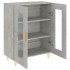 Aparador de madera de ingeniería gris hormigón 69,5x34x90