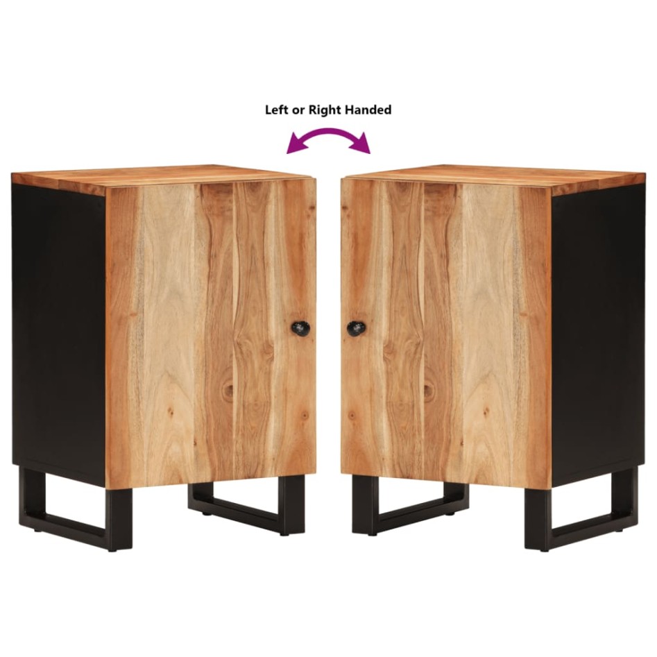 Mueble de baño madera maciza de acacia 38x33x58