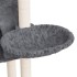 Rascador para gatos con postes de sisal gris oscuro 108,5