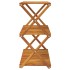 Estantería plegable 3 alturas madera acacia marrón 70x31x63
