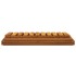 Estantería plegable 3 alturas madera acacia marrón 70x31x63