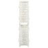 Biombo de 6 paneles madera maciza blanco envejecido 215x166