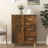 Aparador de madera de ingeniería roble ahumado 69,5x34x90