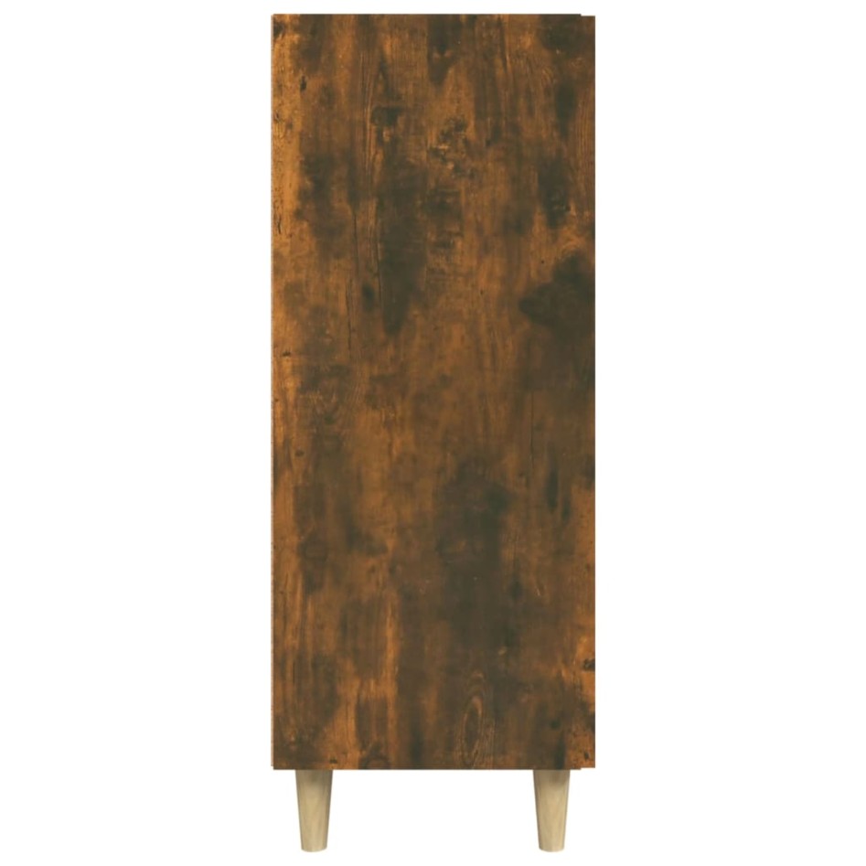 Aparador de madera de ingeniería roble ahumado 69,5x34x90