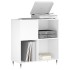 Mueble para discos madera contrachapada blanco 84,5x38x89