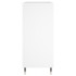 Mueble para discos madera contrachapada blanco 84,5x38x89