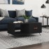 Mesa de centro madera contrachapada negro 90x50x40
