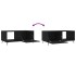 Mesa de centro madera contrachapada negro 90x50x40
