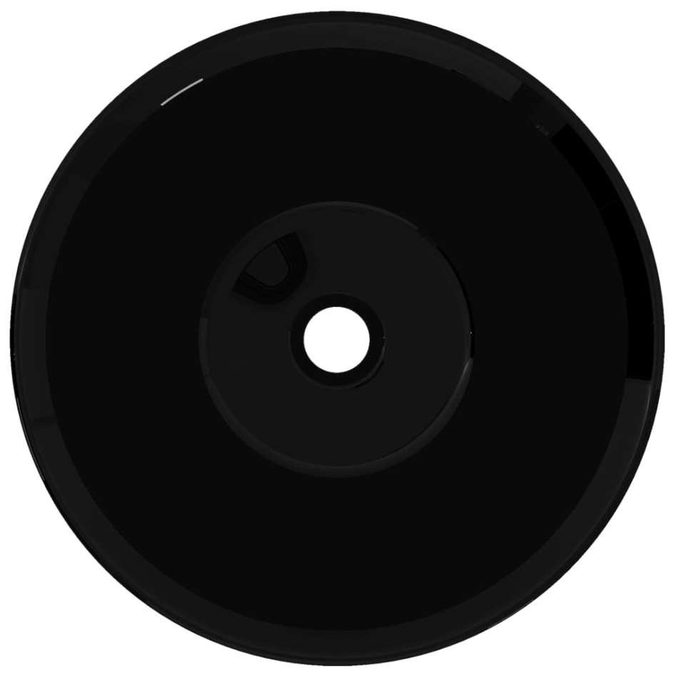 Lavabo de cerámica negro