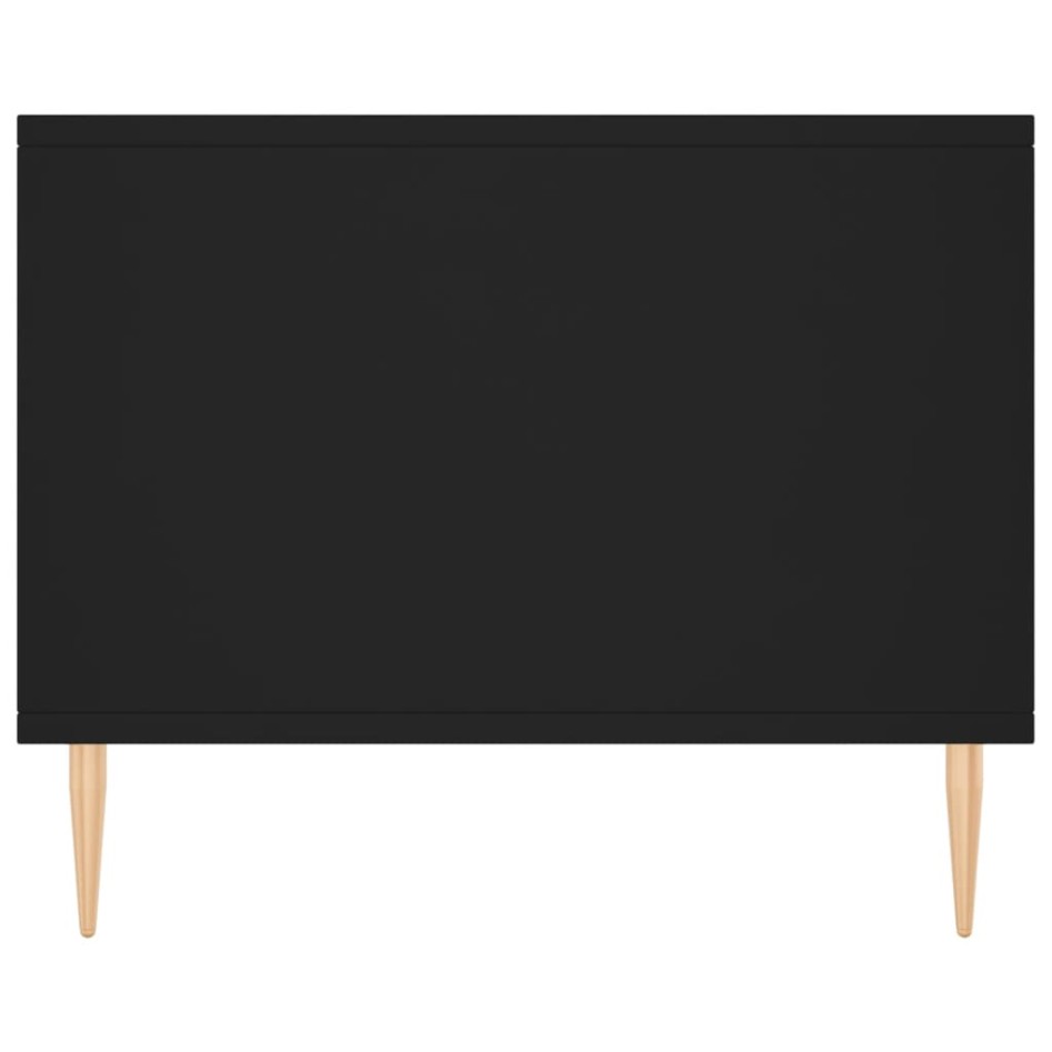 Mesa de centro madera contrachapada negro 90x50x40