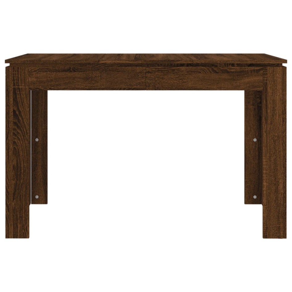 Mesa de comedor madera de ingeniería marrón roble 120x60x76