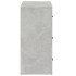 Aparador de madera contrachapada gris hormigón 80x33x70