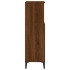 Armario de baño madera contrachapada marrón roble 30x30x100